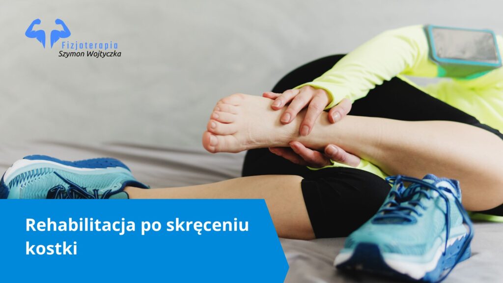 Biegacz, który skręcił kostkę