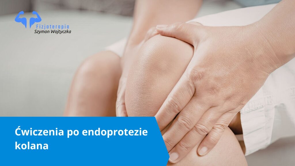osoba po endoprotezie kolana przed zabiegami z fizjoterapeutą